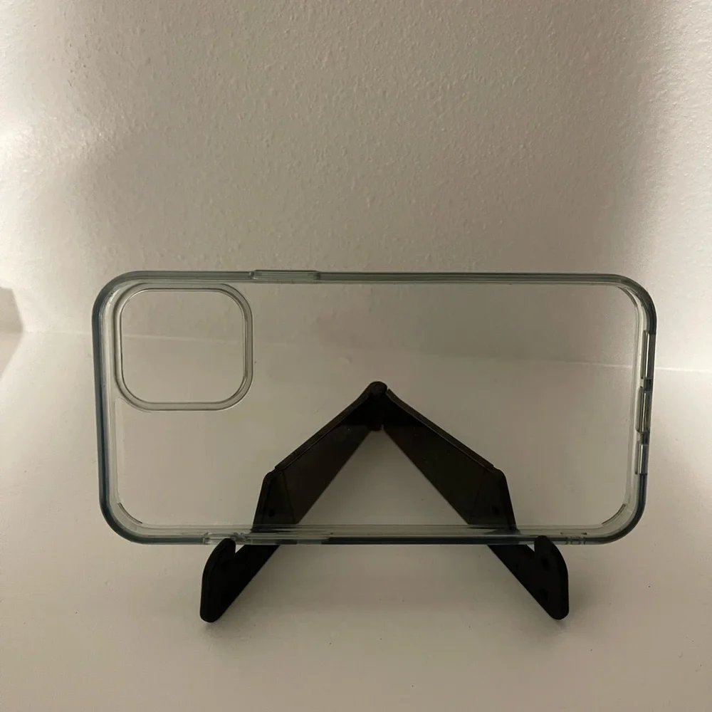 iPhone 12 Pro Max Case, Clear, w/stand